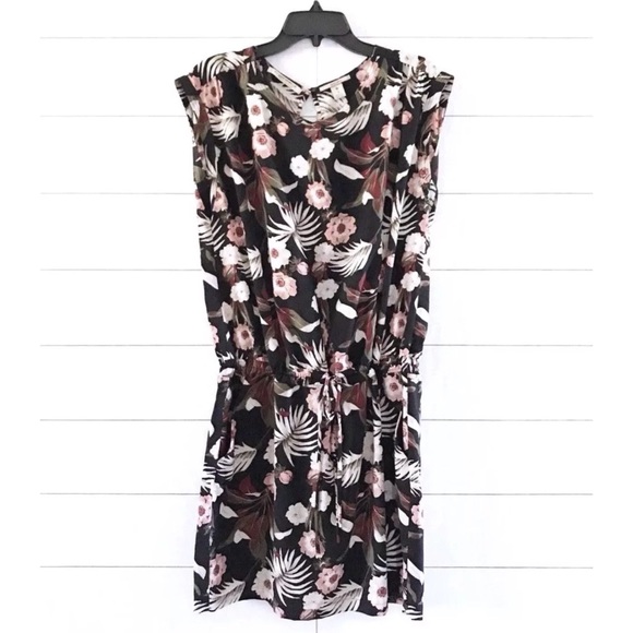 Maison Scotch Dresses & Skirts - Maison Scotch Black Floral Print Miami Deco Dress
